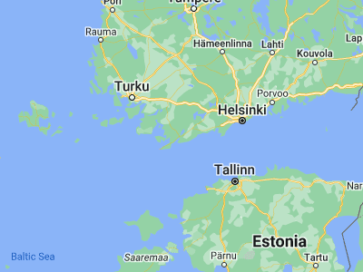Map showing location of Ekenäs (59.97359, 23.43389)