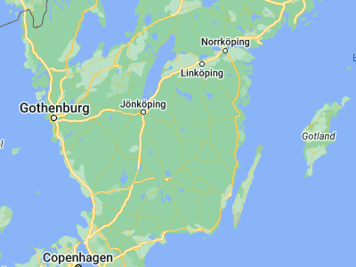 Map showing location of Ekenässjön (57.5, 15)