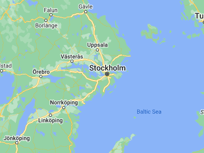 Map showing location of Ekerö (59.291, 17.81212)