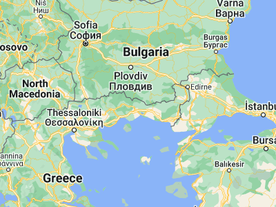 Map showing location of Ekhínos (41.28333, 24.96667)
