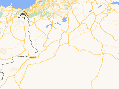 Map showing location of El Abiodh Sidi Cheikh (32.893, 0.54839)