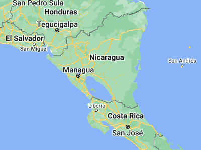 Map showing location of El Ayote (12.19046, -85.28737)