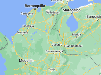 Map showing location of El Carmen (8.51064, -73.44776)