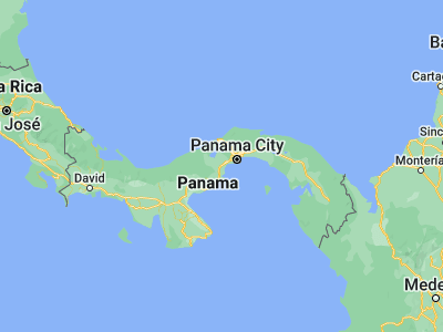 Map showing location of El Coco (8.87028, -79.815)
