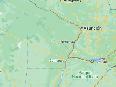 Map showing location of El Colorado (-26.30808, -59.37291)