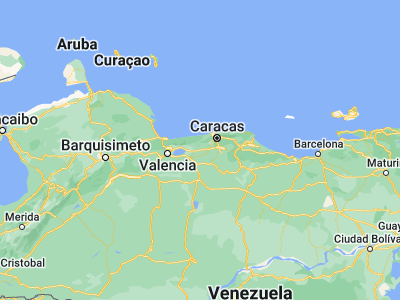 Map showing location of El Consejo (10.23717, -67.2714)