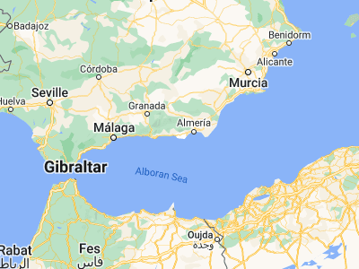 Map showing location of El Ejido (36.77629, -2.81456)