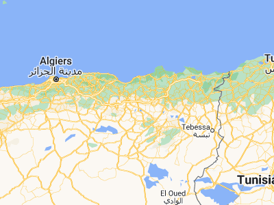 Map showing location of El Eulma (36.15281, 5.69016)