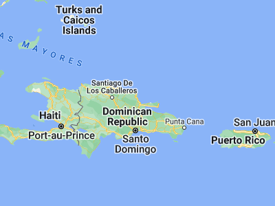 Map showing location of El Factor (19.31834, -69.88827)