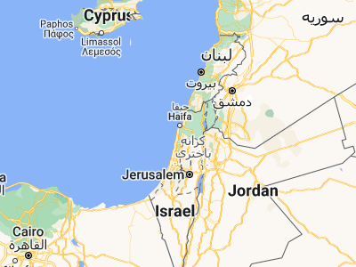 Map showing location of El Fureidīs (32.59812, 34.95153)