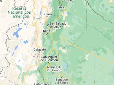 Map showing location of El Galpón (-25.38069, -64.65259)