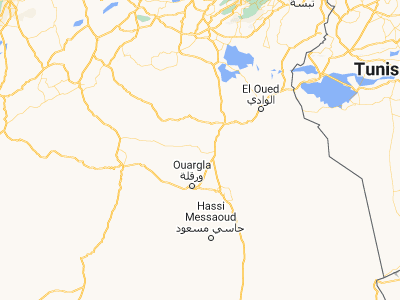Map showing location of El Hadjira (32.61336, 5.51259)