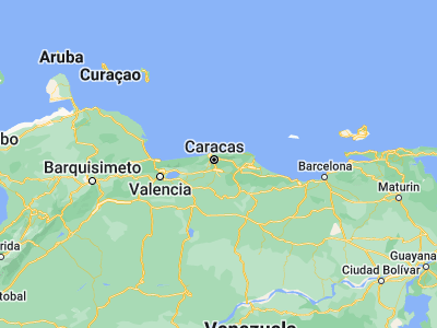 Map showing location of El Hatillo (10.42994, -66.8161)