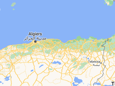 Map showing location of el hed (36.65, 4.77361)