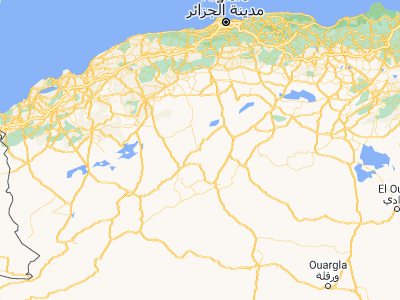 Map showing location of El Idrissia (34.44542, 2.52749)