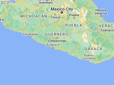 Map showing location of El Ocotito (17.246, -99.51539)