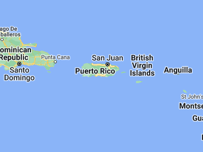 Map showing location of El Ojo (18.00385, -66.39156)