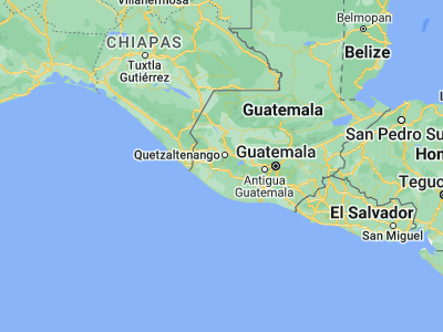 Map showing location of El Palmar (14.65, -91.58333)