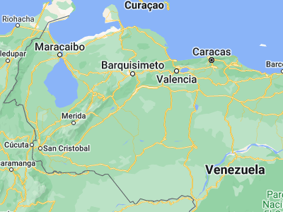 Map showing location of El Playón (9.09857, -69.04914)
