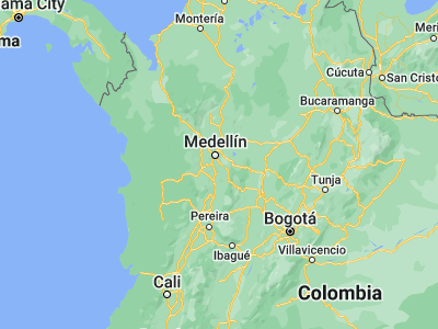 Map showing location of El Retiro (6.05861, -75.50306)