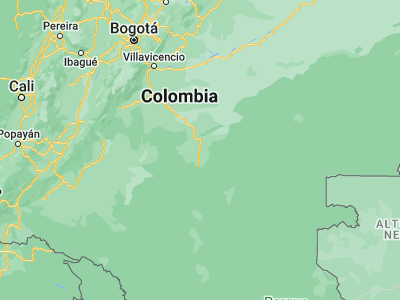 Map showing location of El Retorno (2.33022, -72.62765)