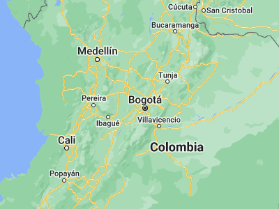 Map showing location of El Rosal (4.85314, -74.25996)