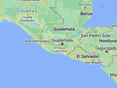 Map showing location of El Tejar (14.64778, -90.79278)