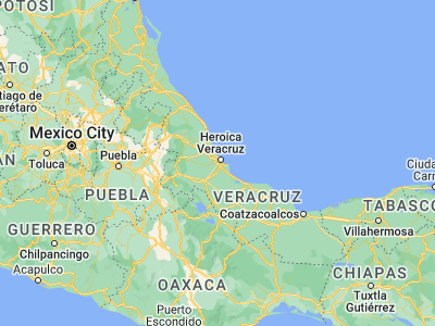 Map showing location of El Tejar (19.07433, -96.16097)