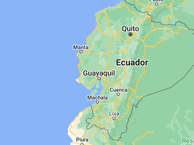 Map showing location of El Triunfo (-1.93333, -79.96667)