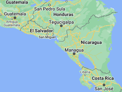 Map showing location of El Viejo (12.6633, -87.16722)