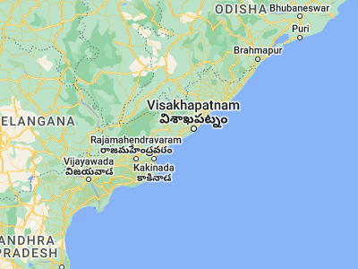 Map showing location of Elamanchili (17.55, 82.86667)