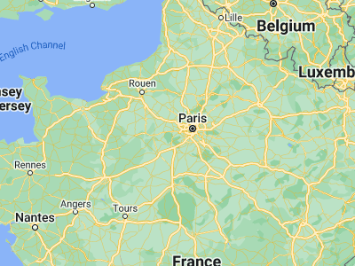 Map showing location of Élancourt (48.7842, 1.9552)