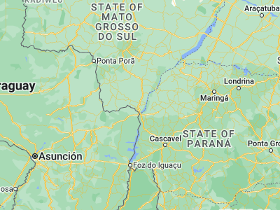 Map showing location of Eldorado (-23.78694, -54.28361)