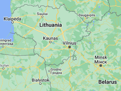 Map showing location of Elektrėnai (54.76667, 24.63333)