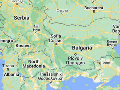 Map showing location of Elin Pelin (42.66667, 23.6)