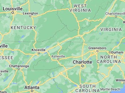 Map showing location of Elizabethton (36.34872, -82.21069)