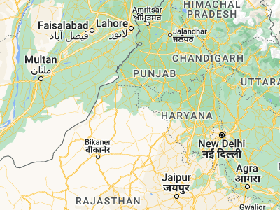 Map showing location of Ellenābād (29.45212, 74.6624)