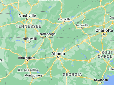 Map showing location of Ellijay (34.69481, -84.48215)