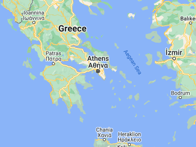 Map showing location of Ellinikó (37.88333, 23.73333)