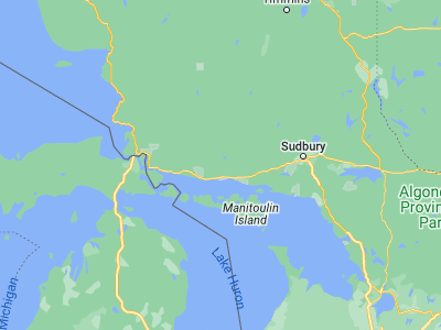 Map showing location of Elliot Lake (46.38336, -82.63315)