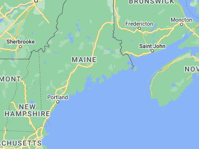 Map showing location of Ellsworth (44.54341, -68.41946)