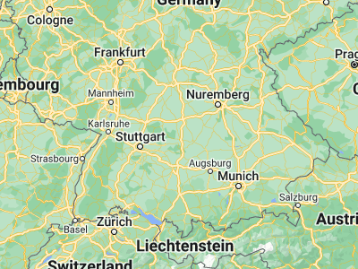 Map showing location of Ellwangen (48.96164, 10.13173)