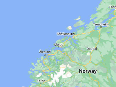 Map showing location of Elnesvågen (62.85441, 7.14064)