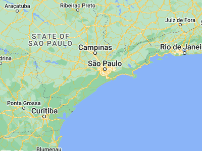 Map showing location of Embu Guaçu (-23.83222, -46.81139)