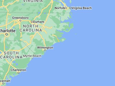 Map showing location of Emerald Isle (34.67794, -76.95078)