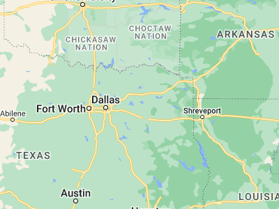Map showing location of Emory (32.87457, -95.76552)