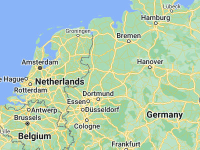 Map showing location of Emsdetten (52.1734, 7.52781)