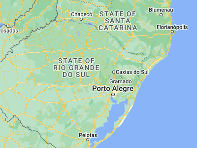 Map showing location of Encantado (-29.23611, -51.86972)