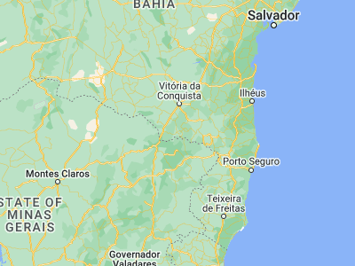Map showing location of Encruzilhada (-15.53139, -40.90944)
