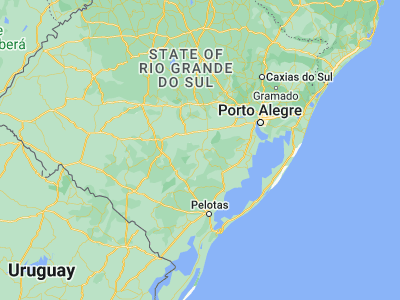 Map showing location of Encruzilhada do Sul (-30.54389, -52.52194)